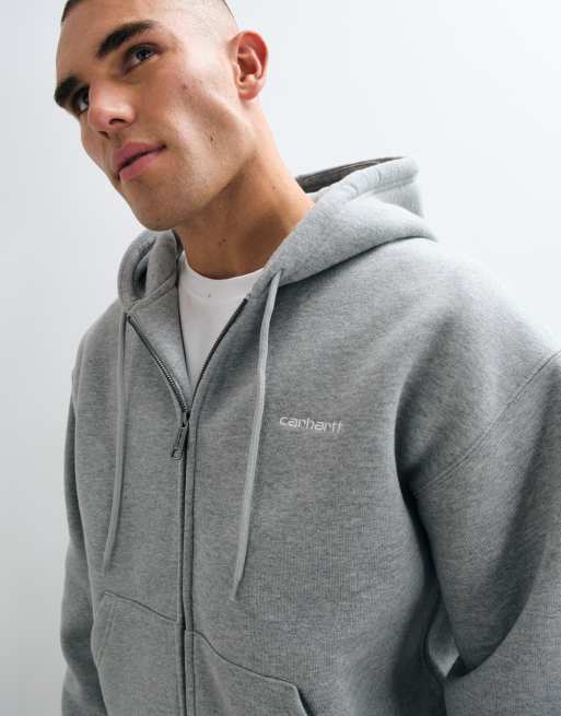 Carhartt WIP Ebbert hoodie zippé épais gris chiné, 3 de 5