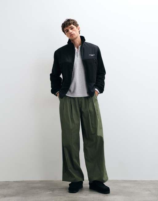 Carhartt WIP - Edmore - Chaqueta negra con cremallera y paneles en contraste, 2 de 5