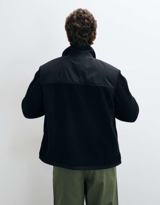 Carhartt WIP - Edmore - Chaqueta negra con cremallera y paneles en contraste, 3 de 5