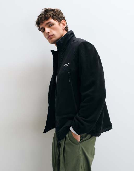 Carhartt WIP - Edmore - Chaqueta negra con cremallera y paneles en contraste, 4 de 5