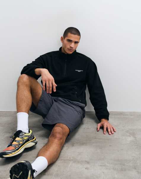 Carhartt WIP - Edmore - Sudadera negra con media cremallera - view 1