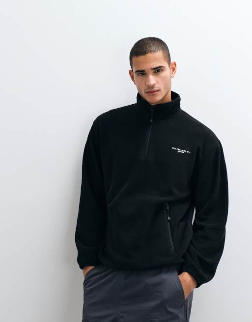 Carhartt WIP - Edmore - Sweatshirt met korte rits in zwart, 5 van 5