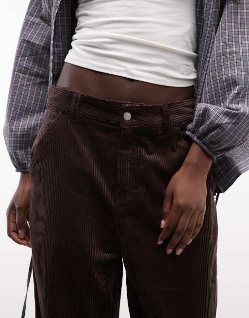 Carhartt WIP einfache Cordhose mit lockerem Schnitt in Dunkelbraun, 3 von 5