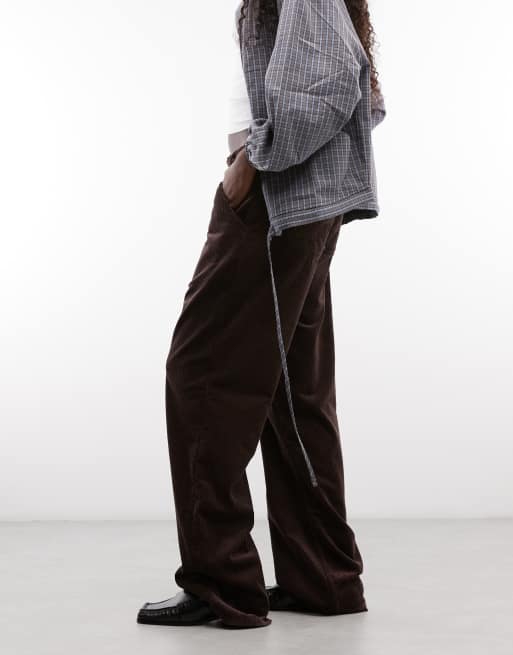Carhartt WIP einfache Cordhose mit lockerem Schnitt in Dunkelbraun, 5 von 5