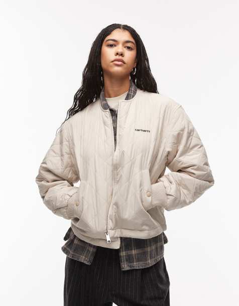 Carhartt WIP – Elma – Gefütterte Jacke in Beige - view 1