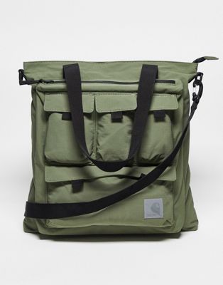 Carhartt WIP elway tote bag in green - ASOS Price Checker