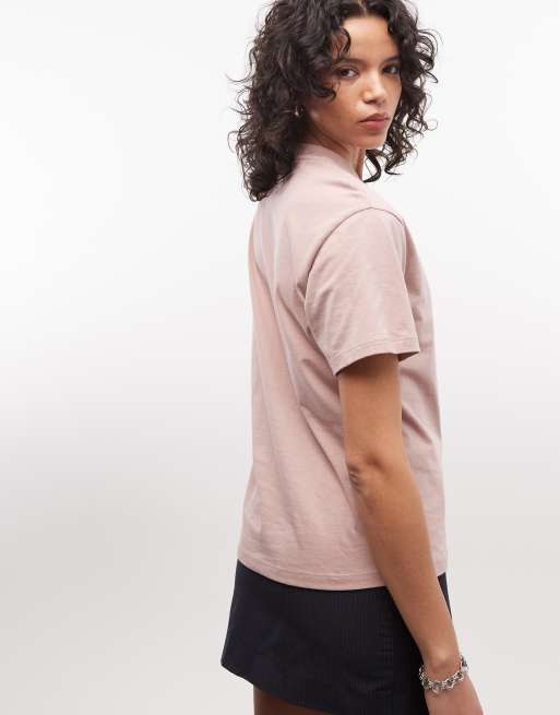 Carhartt WIP embroidered script  t-shirt in washed pink, 4 of 4