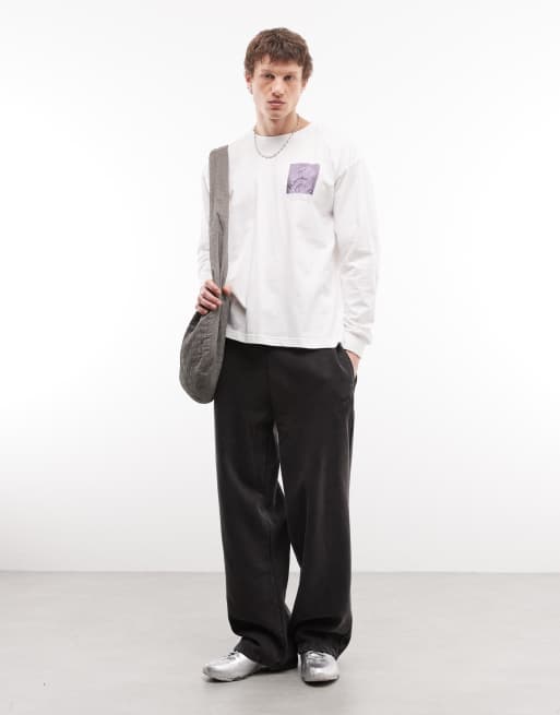 Carhartt WIP emerge long sleeve t-shirt with back print in white, 2 of 5