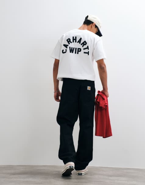 Carhartt WIP enkle bukser med afslappet lige pasform i sort - view 1
