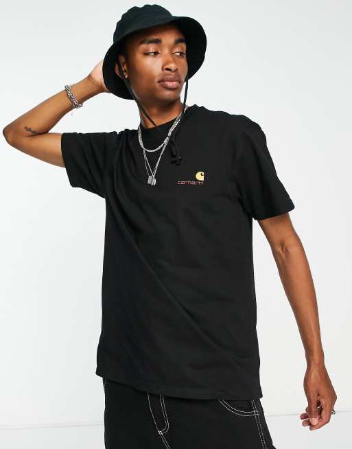 Black carhartt t outlet shirt