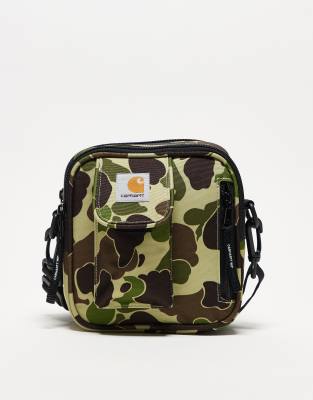 Carhartt WIP essentials small dove bag in camo green