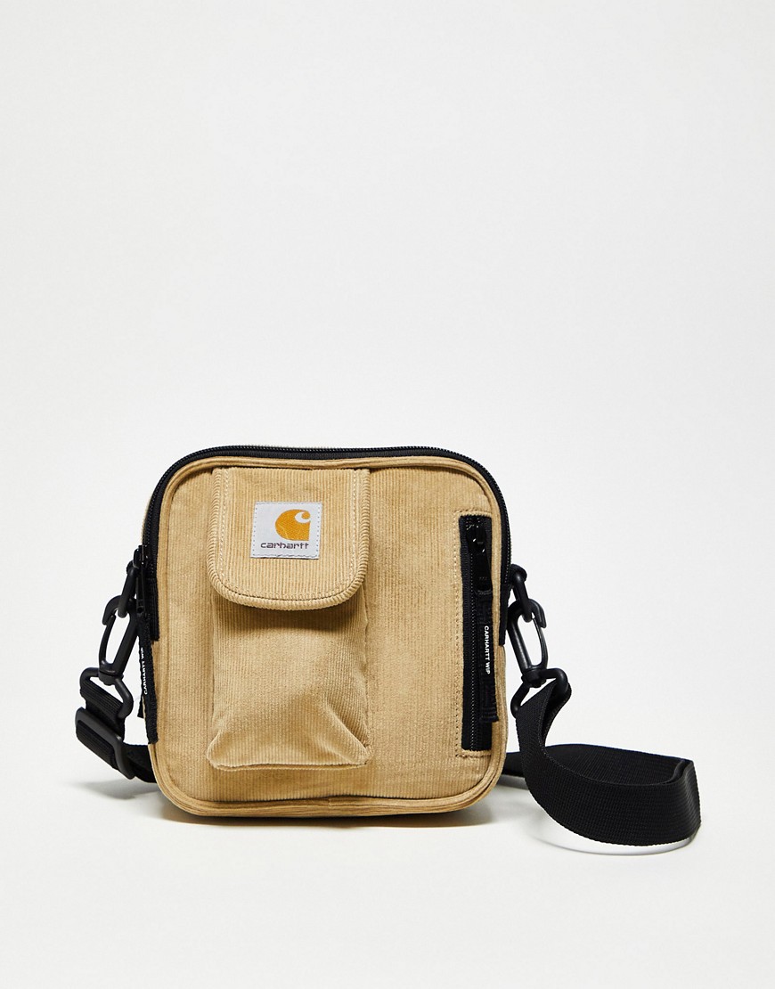 Carhartt WIP essentials unisex corduroy flight bag in beige-Neutral