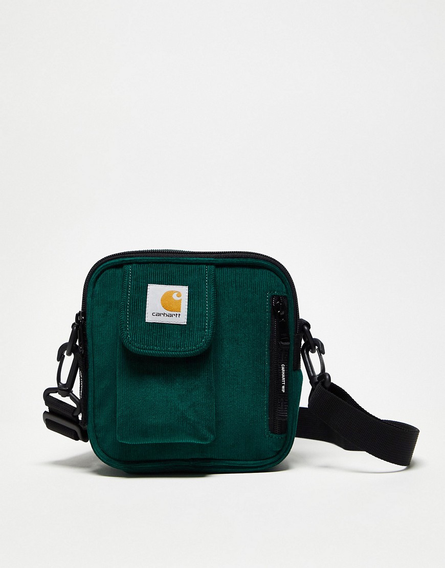 Carhartt WIP essentials unisex corduroy flight bag in green