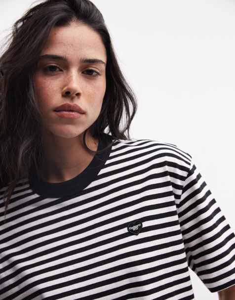 Carhartt WIP - Essy - T-shirt à rayures - Noir et blanc - view 1
