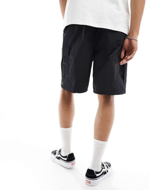 Carhartt WIP Evers nylon cargo shorts in black | ASOS