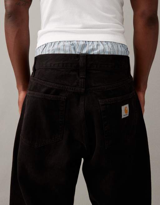 Carhartt WIP - Everson - Jean d'ensemble ample et ajusté - Noir marron, 4 de 7