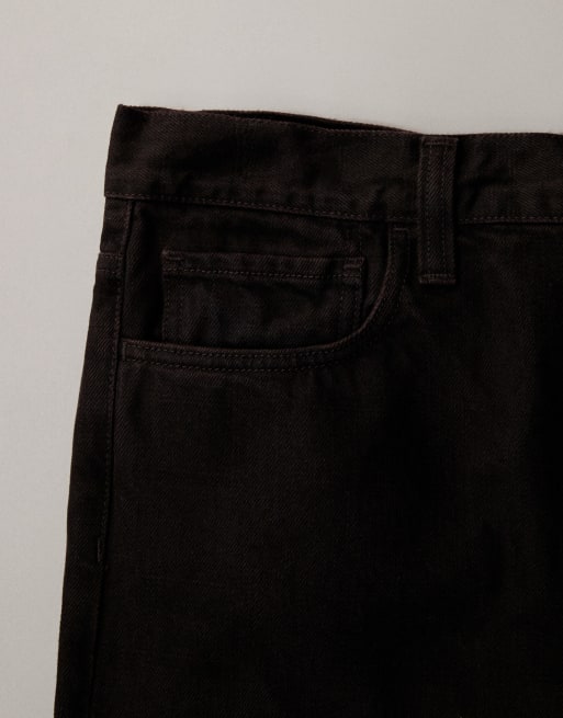 Carhartt WIP everson loose tapered jeans co-ord in black/brown dyed wash, 7 of 7