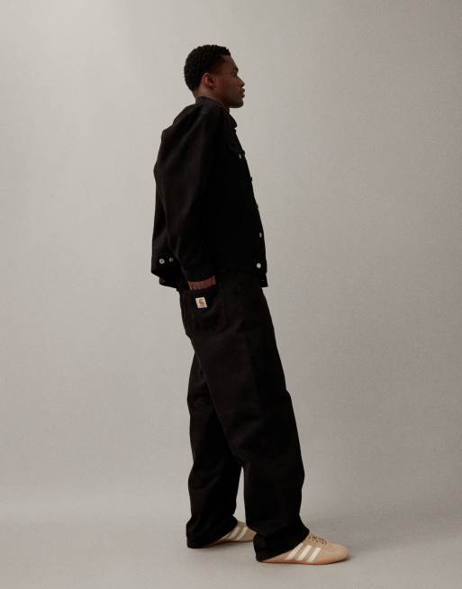 Carhartt WIP - Everson - Løstsiddende og tapered jeans i sort/brun - Del af sæt, 2 af 7