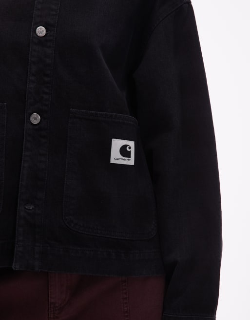 Carhartt WIP - Everson - Veste chemise en jean à carreaux - Noir, 3 de 4