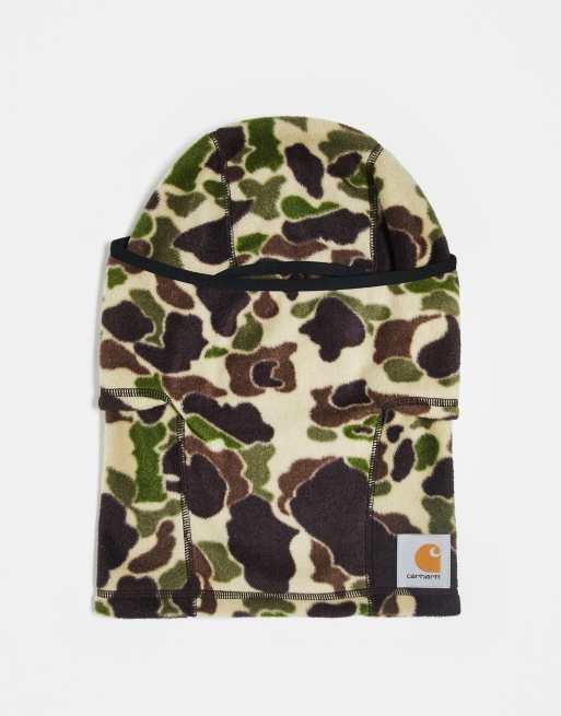 Carhartt WIP – Expedition – Maske in Entengrün mit Military-Muster