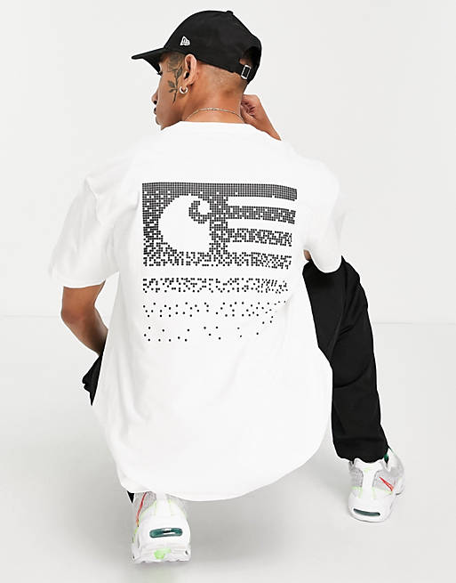 Carhartt WIP fade state backprint t-shirt in white