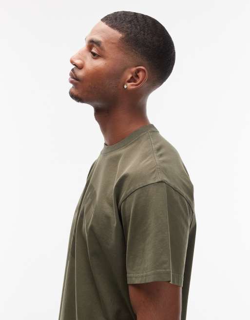 Carhartt WIP faded pond corps t-shirt in green, 4 of 5