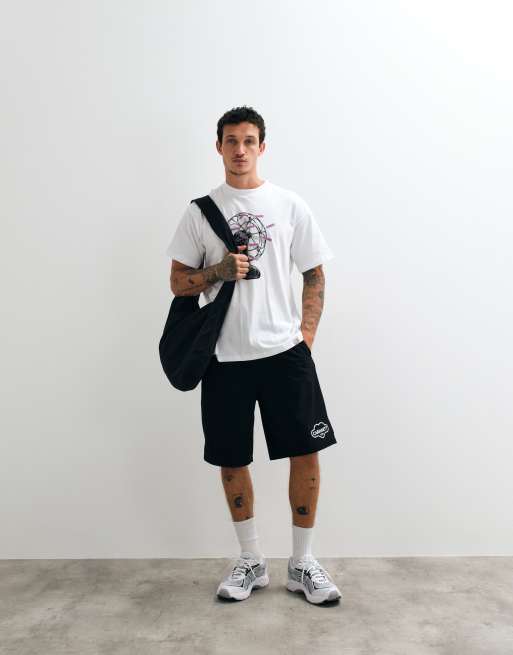 Carhartt WIP fan graphic t-shirt in white, 2 of 5