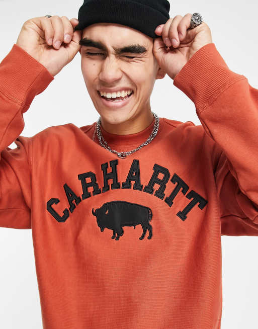 Carhartt on sale felpa arancione