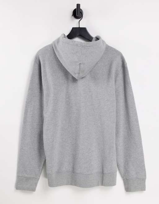 Carhartt WIP - Felpa con cappuccio grigia con logo in stile college, 2 di 4