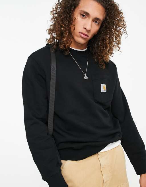 Carhartt WIP - Felpa con tasca nera