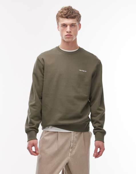 Carhartt WIP - Felpa kaki con logo - view 1