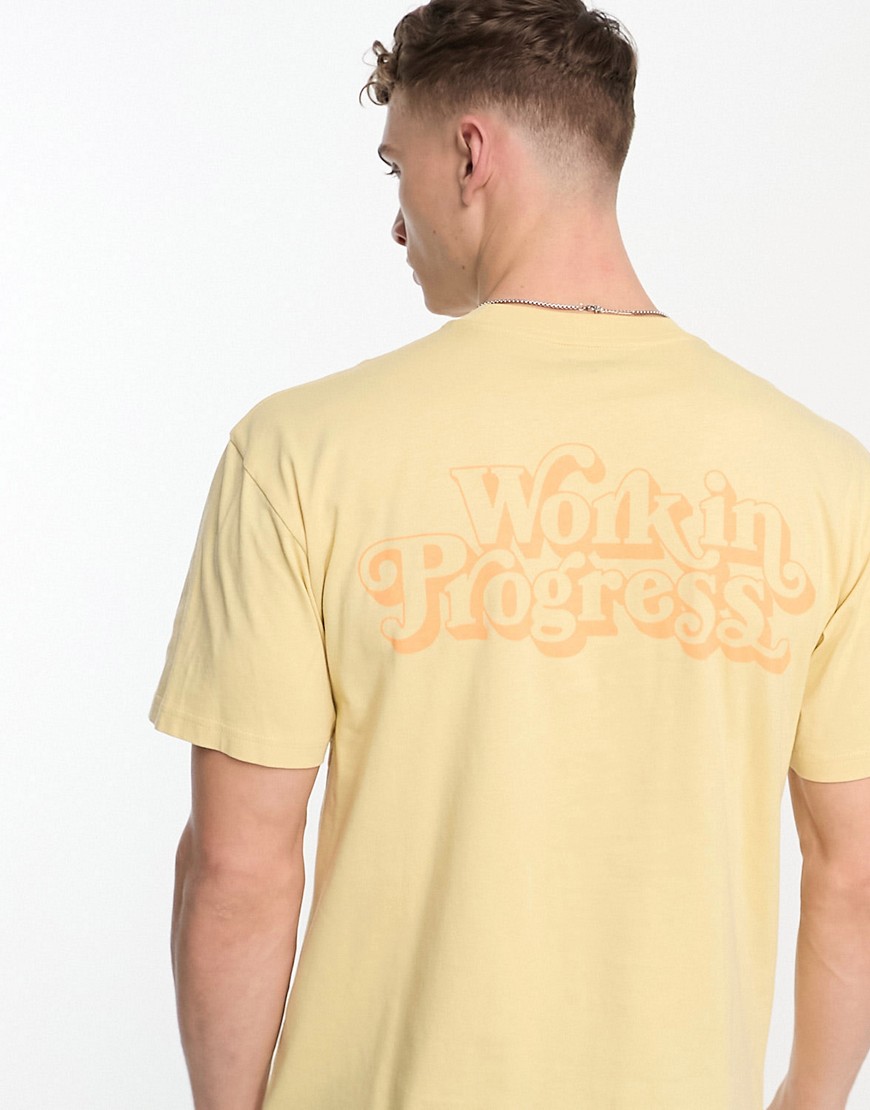 Carhartt WIP fez t-shirt in yellow