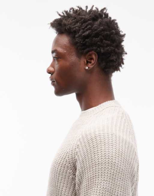 Carhartt WIP Firth knitted jumper in off white, 4 of 5