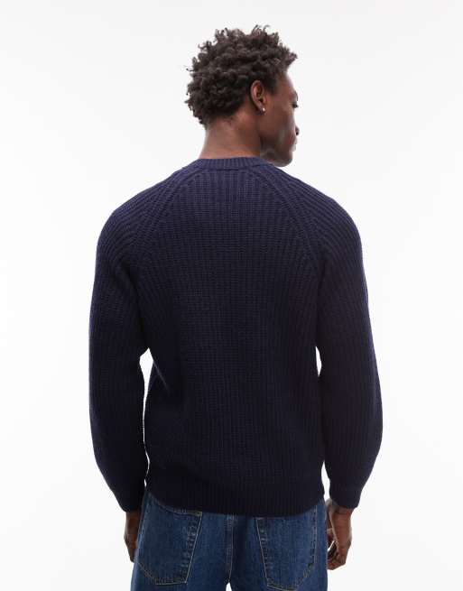 Carhartt WIP - Firth - Mørk marineblå striktrøje, 3 af 5