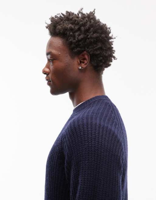 Carhartt WIP - Firth - Mørk marineblå striktrøje, 4 af 5