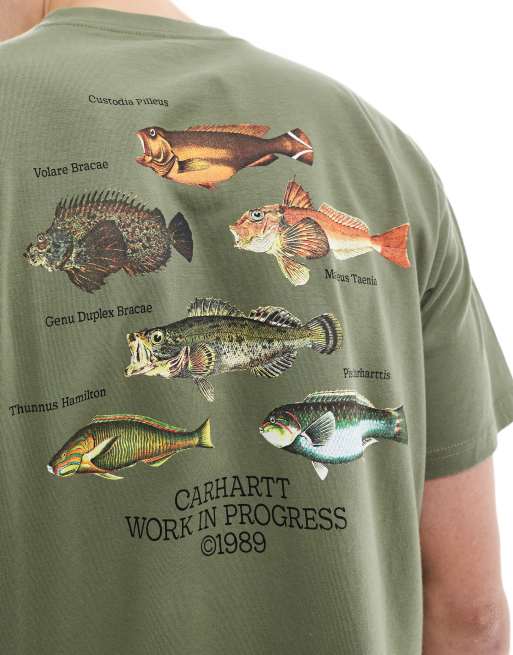 【ストリート好き必見】Carhartt WIP Fish T-shirt Carhartt WIP Fish Tee - Size Small - White - NEW | eBay
