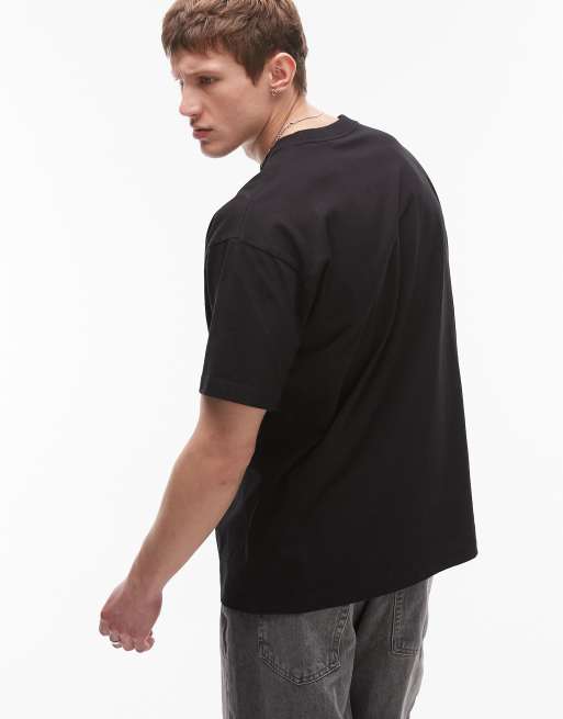 Carhartt WIP flaming ducks graphic t-shirt in black, 4 of 4
