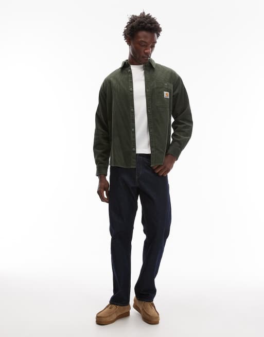 Carhartt WIP - Flint - Camicia in velluto a coste verde scuro, 2 di 5