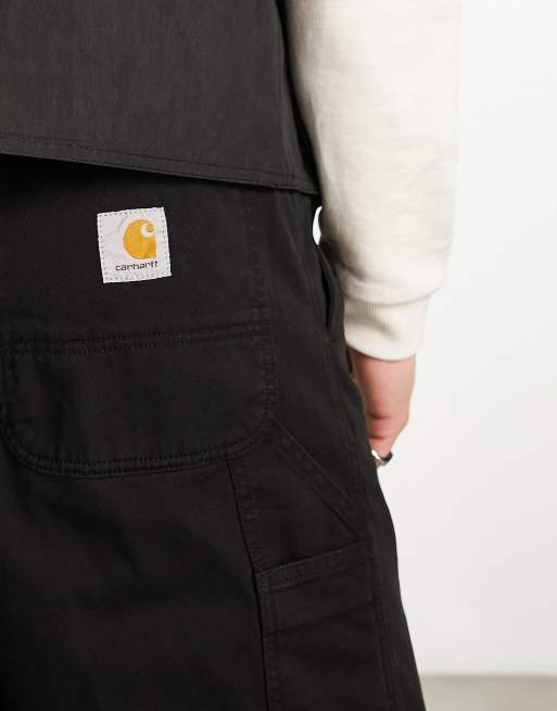 Carhartt WIP – Flint – Carpenter-Jorts in verwaschenem Schwarz mit regulärer Passform, 4 von 4