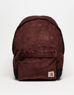 Carhartt WIP flint corduroy backpack in brown - ASOS Price Checker