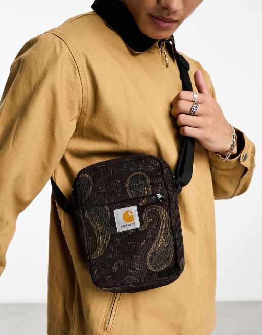 Carhartt WIP - Flint - Flight tas van corduroy in groen