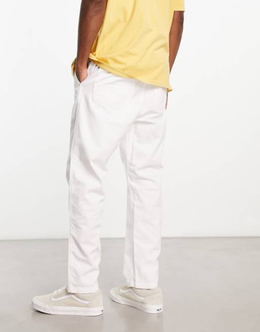 Carhartt WIP - Flint - Normale, toelopende broek in wit, 2 van 4