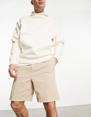 Carhartt WIP Carhartt WIP flint regular carpenter shorts in beige-Neutral