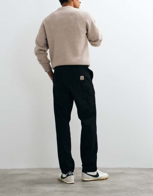 Carhartt WIP Flint regular tapered-fit bukser i sort, 3 af 5