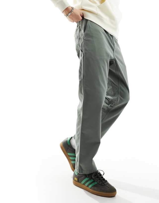 Carhartt WIP - flint regular tapered fit trousers in green