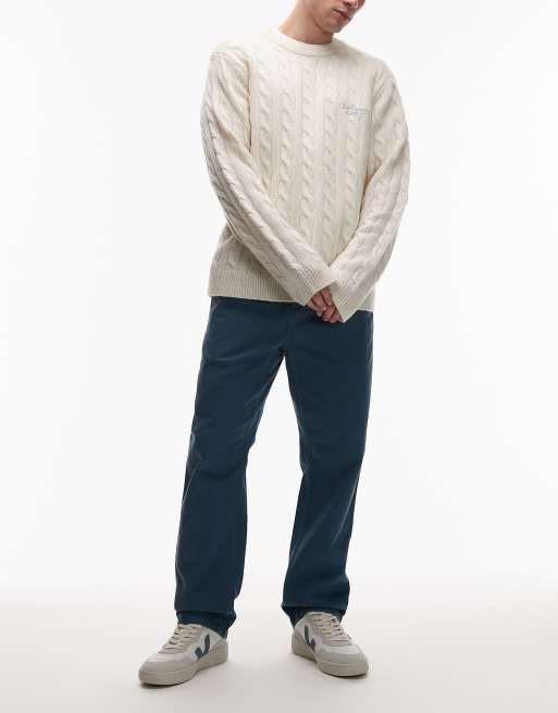 Carhartt WIP – Flint – Schmal zulaufende Hose in Blassblau, 2 von 5