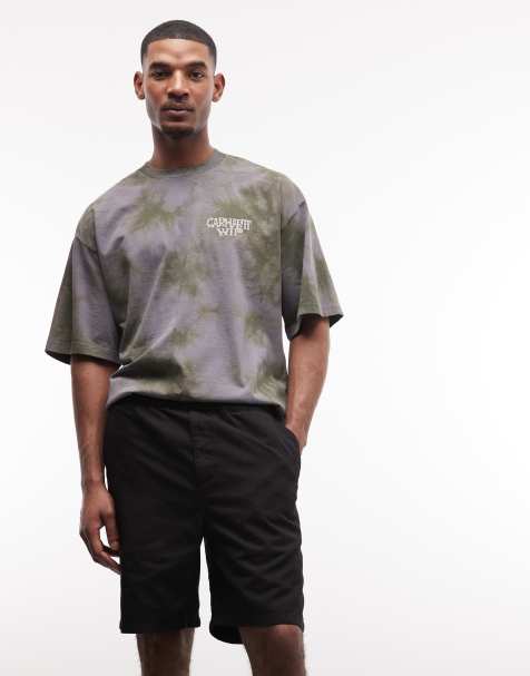 Carhartt WIP flint shorts in black - view 1