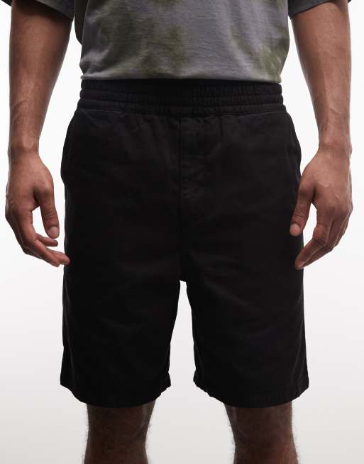 Carhartt WIP flint shorts in black, 5 of 5