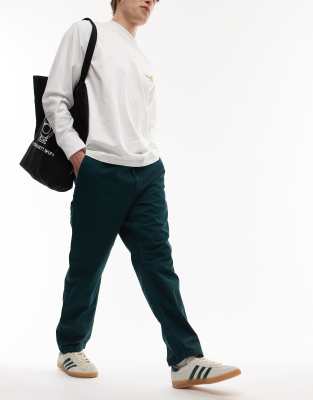 Carhartt WIP - Flint - Tapered bukser i grøn i regular fit - view 1