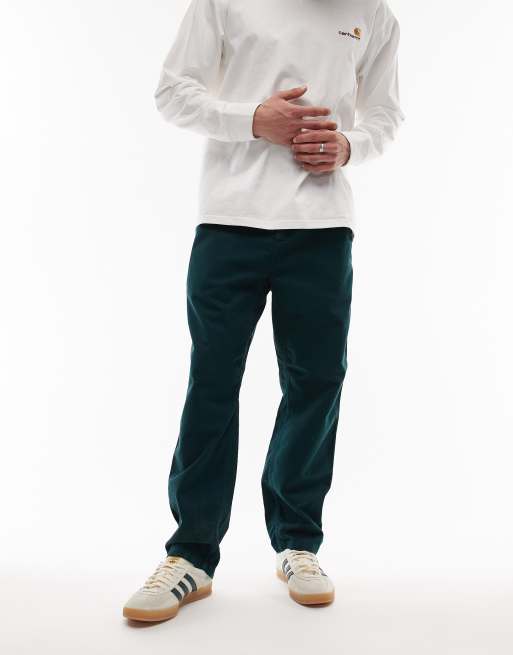 Carhartt WIP - Flint - Tapered bukser i grøn i regular fit, 5 af 5